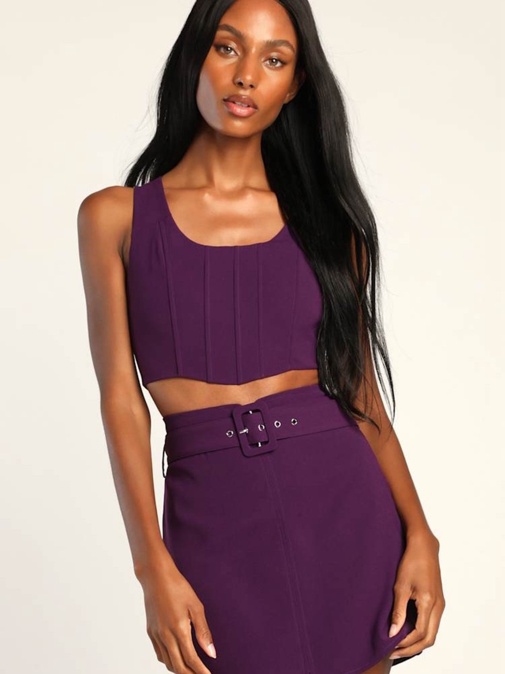 Lulu's Plum Purple Two-Piece Dress Set